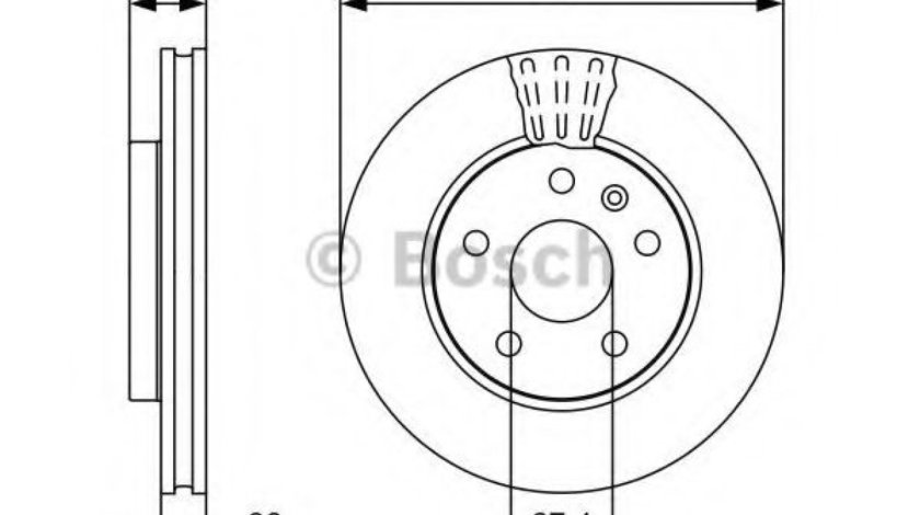 Disc frana OPEL INSIGNIA (2008 - 2016) BOSCH 0 986 479 C16 piesa NOUA