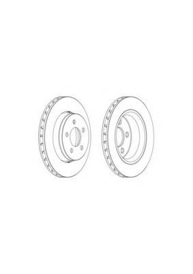 Disc frana OPEL INSIGNIA (2008 - 2016) FERODO DDF1759 piesa NOUA