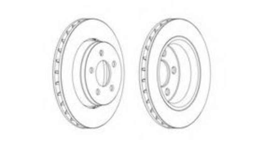 Disc frana OPEL INSIGNIA (2008 - 2016) FERODO DDF1759 piesa NOUA