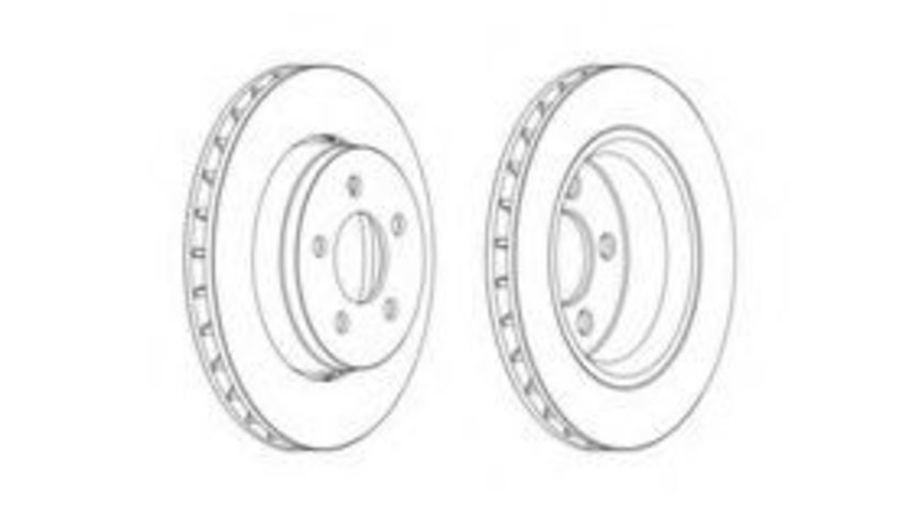 Disc frana OPEL INSIGNIA (2008 - 2016) FERODO DDF1759 piesa NOUA