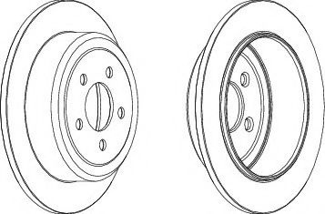 Disc frana OPEL INSIGNIA (2008 - 2016) FERODO DDF1760 piesa NOUA