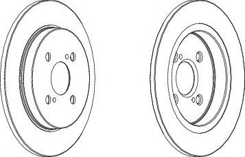 Disc frana OPEL INSIGNIA (2008 - 2016) FERODO DDF1781 piesa NOUA