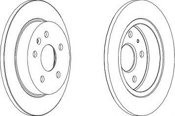 Disc frana OPEL INSIGNIA (2008 - 2016) FERODO DDF1804C piesa NOUA