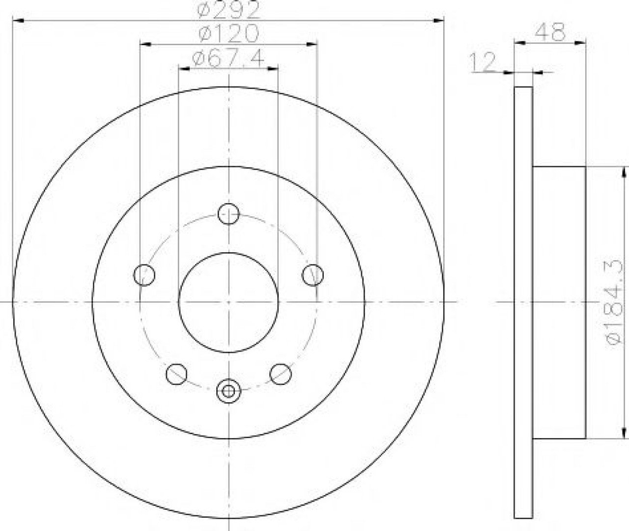 Disc frana OPEL INSIGNIA (2008 - 2016) TEXTAR 92222903 piesa NOUA