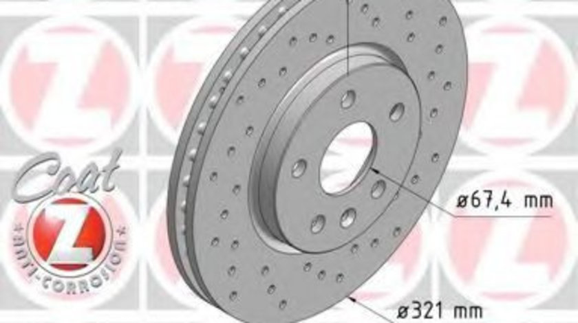 Disc frana OPEL INSIGNIA (2008 - 2016) ZIMMERMANN 430.2615.52 piesa NOUA