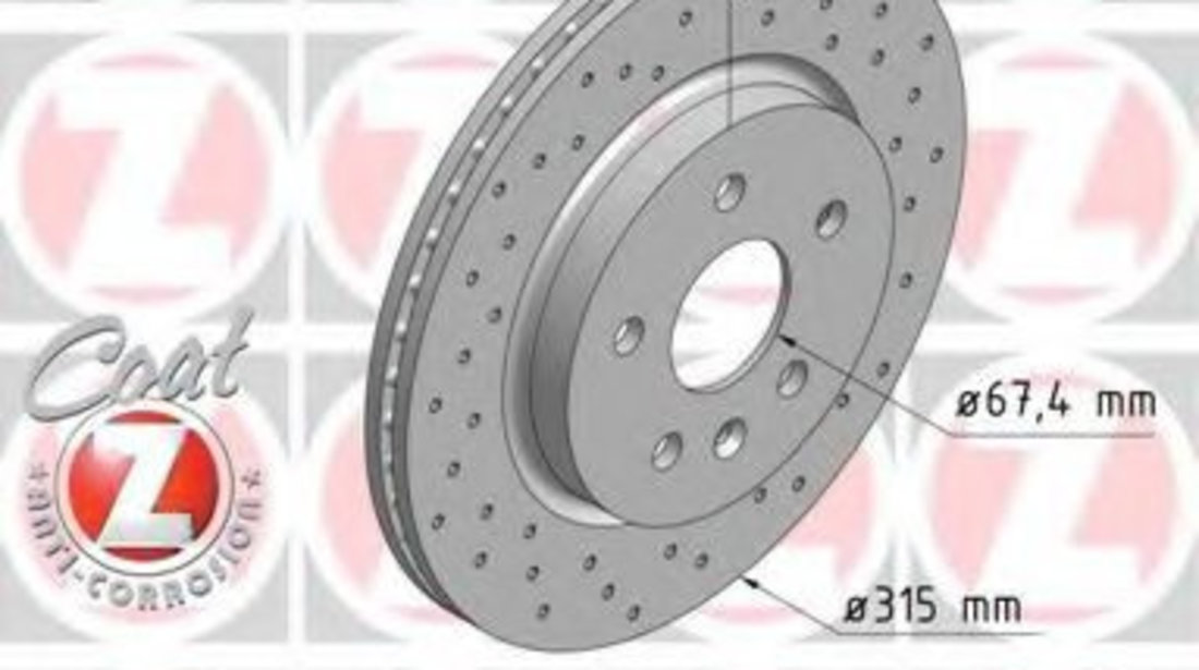 Disc frana OPEL INSIGNIA (2008 - 2016) ZIMMERMANN 430.2618.52 piesa NOUA