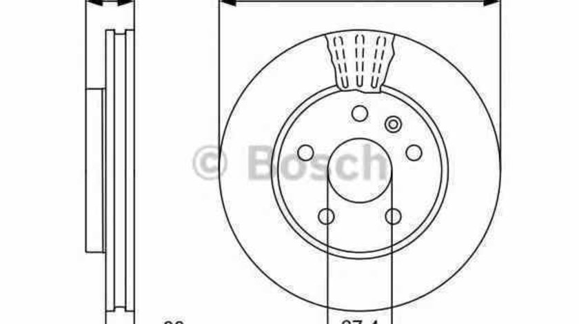 Disc frana OPEL INSIGNIA BOSCH 0 986 479 543