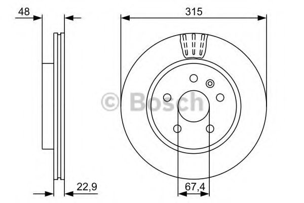 Disc frana OPEL INSIGNIA Combi (2008 - 2016) BOSCH 0 986 479 C71 piesa NOUA