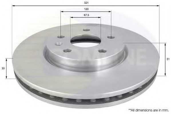 Disc frana OPEL INSIGNIA Combi (2008 - 2016) COMLINE ADC1142V piesa NOUA