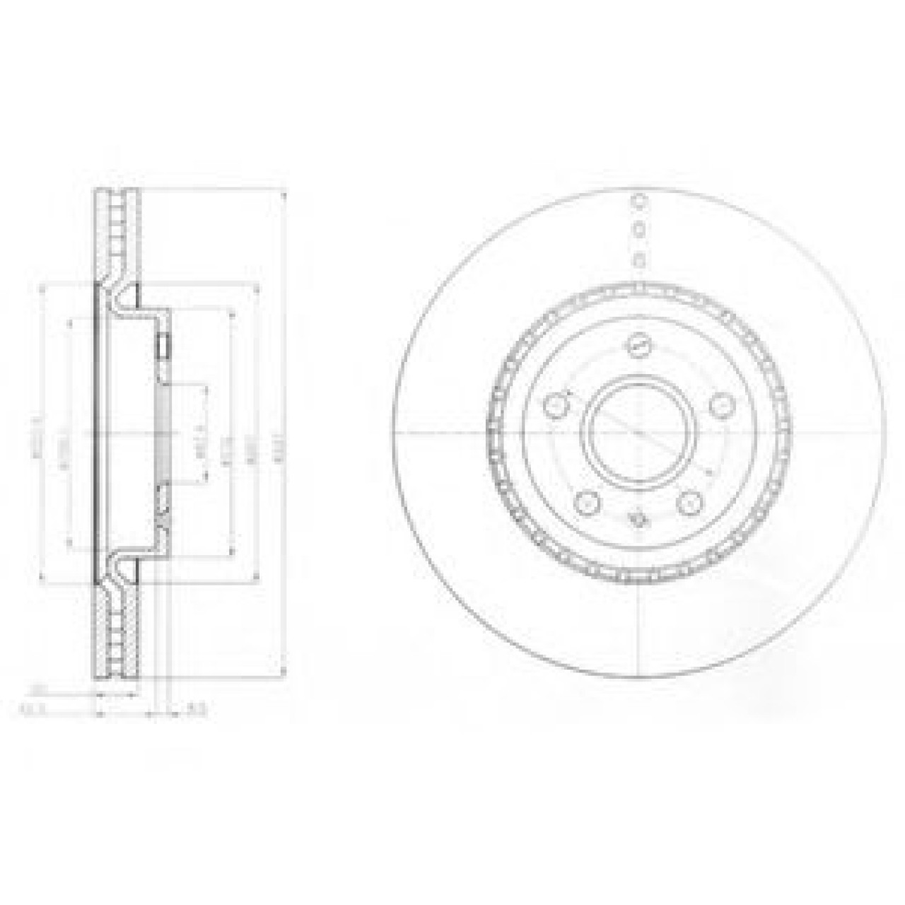 Disc frana OPEL INSIGNIA Combi (2008 - 2016) DELPHI BG9068 piesa NOUA