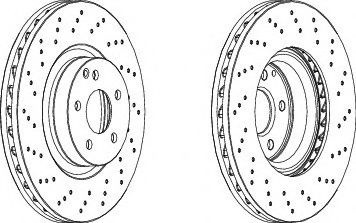 Disc frana OPEL INSIGNIA Limuzina (2008 - 2016) FERODO DDF1769C-1 piesa NOUA