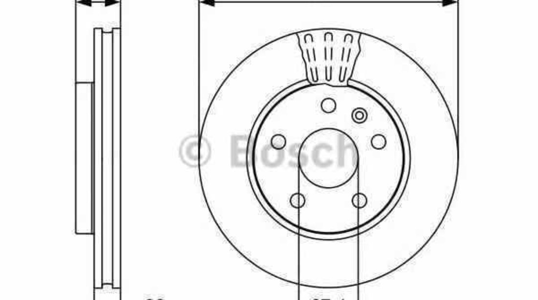 Disc frana OPEL INSIGNIA limuzina BOSCH 0 986 479 C16