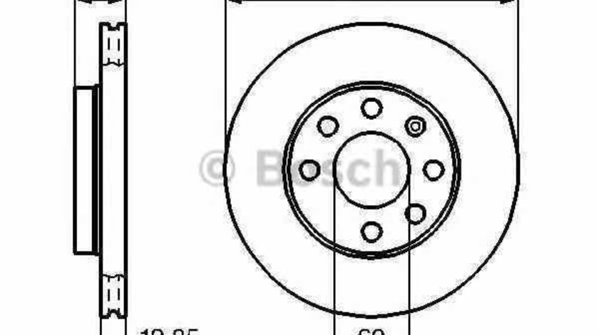Disc frana OPEL KADETT E Cabriolet 43B BOSCH 0 986 478 192
