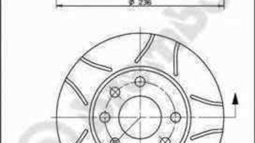 Disc frana OPEL KADETT E Combo 38 48 BREMBO 08.4475.75