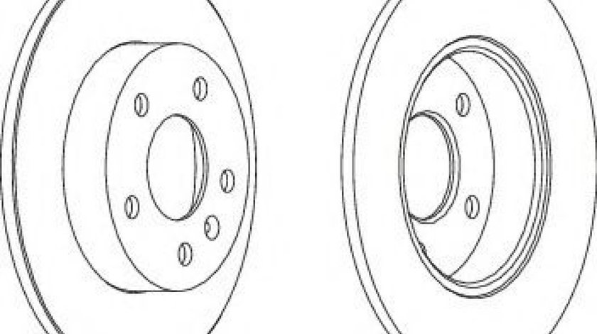 Disc frana OPEL MERIVA (2003 - 2010) FERODO DDF1044 piesa NOUA