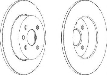 Disc frana OPEL MERIVA (2003 - 2010) FERODO DDF1313C piesa NOUA