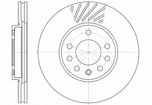 Disc frana OPEL MERIVA (2003 - 2010) REMSA 6584.10 piesa NOUA