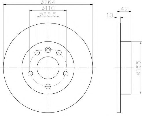 Disc frana OPEL MERIVA B (2010 - 2016) TEXTAR 92092103 piesa NOUA