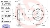 Disc frana OPEL MOKKA (2012 - 2016) BREMBO 09.B356...