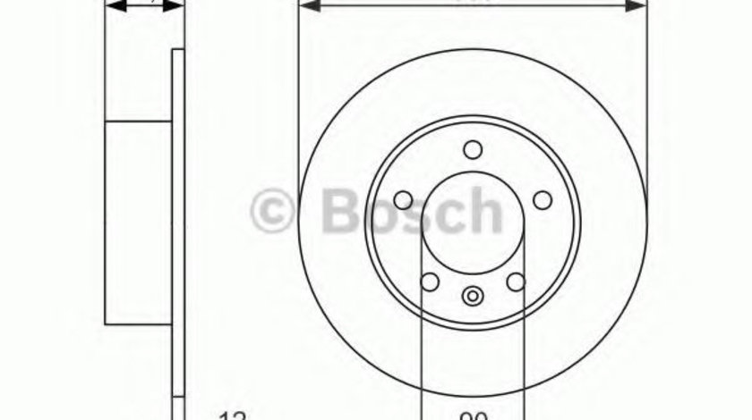 Disc frana OPEL MOVANO B bus (2010 - 2016) BOSCH 0 986 479 717 piesa NOUA