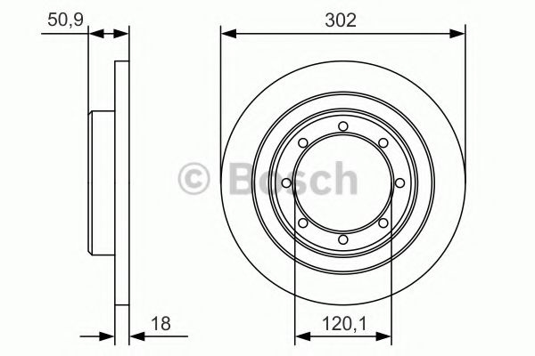 Disc frana OPEL MOVANO B bus (2010 - 2016) BOSCH 0 986 479 A93 piesa NOUA