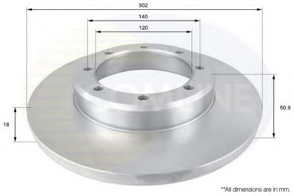 Disc frana OPEL MOVANO B caroserie (2010 - 2016) COMLINE ADC1598 piesa NOUA