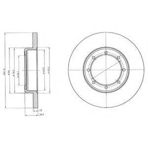 Disc frana OPEL MOVANO B caroserie (2010 - 2016) DELPHI BG4344 piesa NOUA