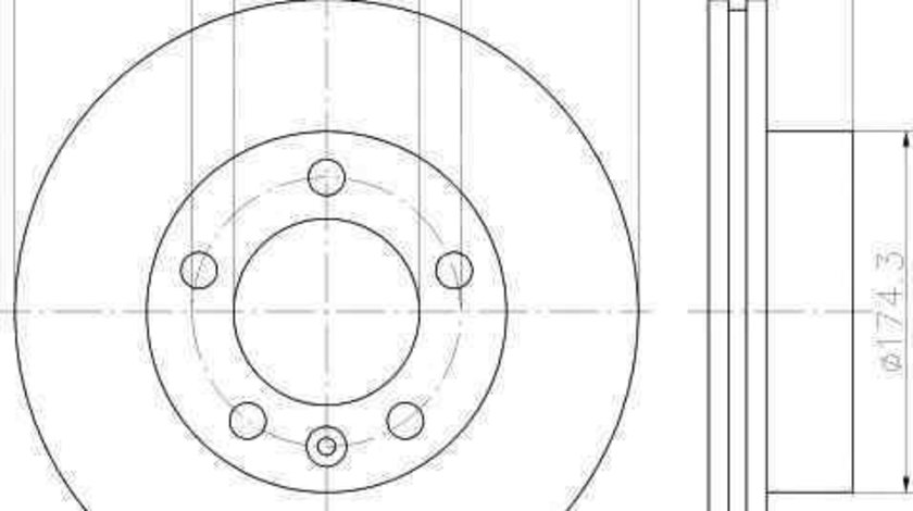 Disc frana OPEL MOVANO B caroserie TEXTAR 92228600