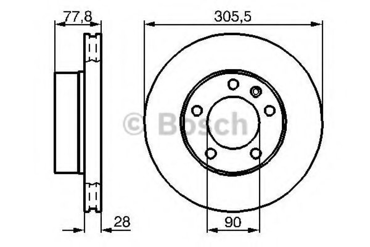 Disc frana OPEL MOVANO Combi (J9) (1998 - 2010) BOSCH 0 986 479 B59 piesa NOUA
