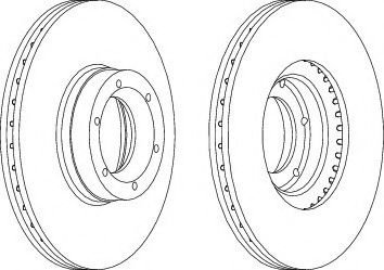 Disc frana OPEL MOVANO Combi (J9) (1998 - 2010) FERODO DDF1067C piesa NOUA