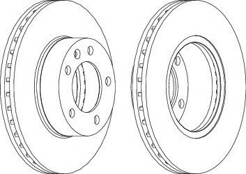 Disc frana OPEL MOVANO platou / sasiu (U9, E9) (1998 - 2010) FERODO DDF1217C-1 piesa NOUA