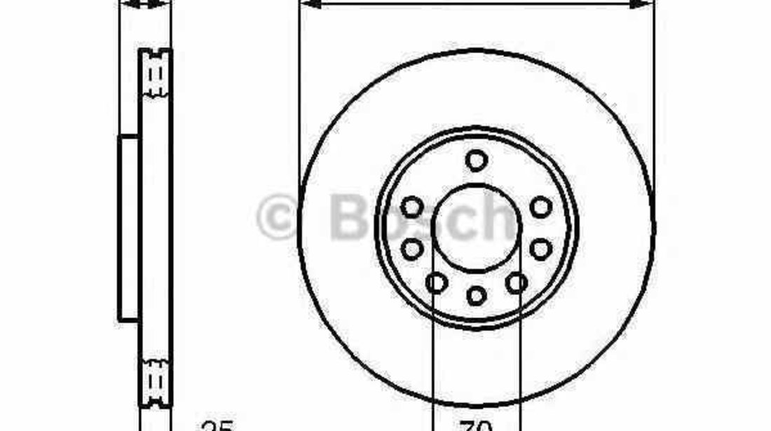 Disc frana OPEL SIGNUM BOSCH 0 986 479 107