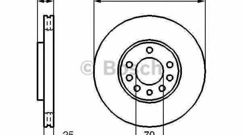 Disc frana OPEL SIGNUM BOSCH 0 986 479 107