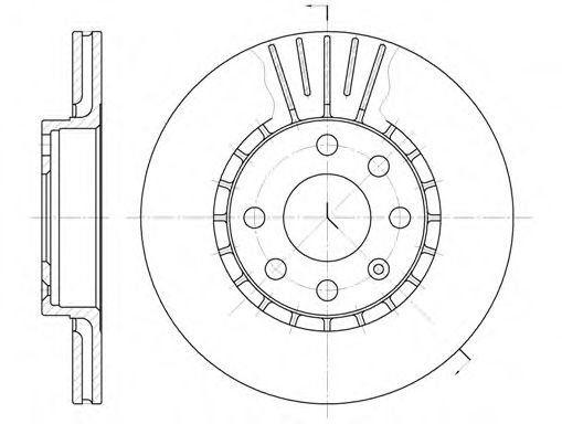 Disc frana OPEL TIGRA (95) (1994 - 2000) REMSA 6174.10 piesa NOUA