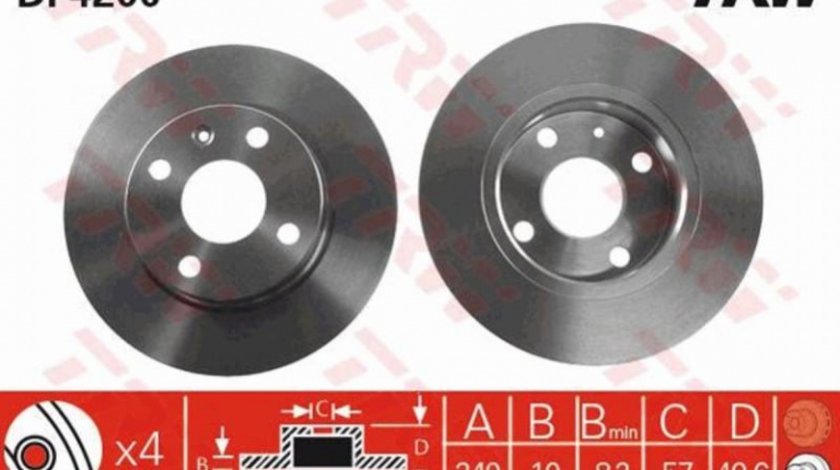 Disc frana Opel TIGRA TwinTop 2004-2016 #2 08973910