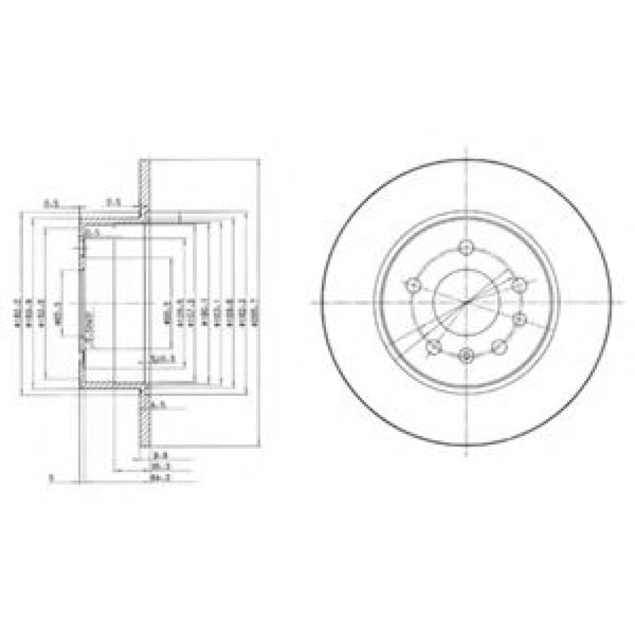Disc frana OPEL VECTRA B (36) (1995 - 2002) DELPHI BG3274 piesa NOUA