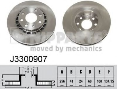 Disc frana OPEL VECTRA B (36) (1995 - 2002) NIPPARTS J3300907 piesa NOUA