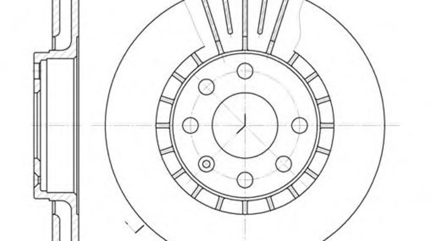 Disc frana OPEL VECTRA B (36) (1995 - 2002) REMSA 6178.10 piesa NOUA