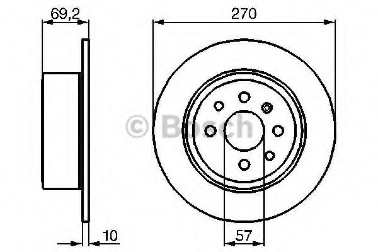 Disc frana OPEL VECTRA B Combi (31) (1996 - 2003) BOSCH 0 986 478 420 piesa NOUA