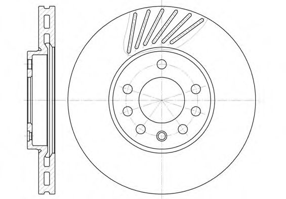 Disc frana OPEL VECTRA B Combi (31) (1996 - 2003) REMSA 6494.10 piesa NOUA