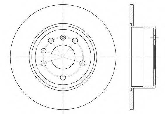 Disc frana OPEL VECTRA B Combi (31) (1996 - 2003) REMSA 6487.00 piesa NOUA
