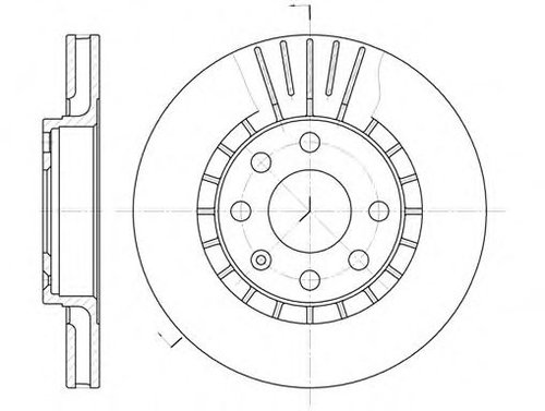 Disc frana OPEL VECTRA B Combi (31) (1996 - 2003) REMSA 6178.10 piesa NOUA