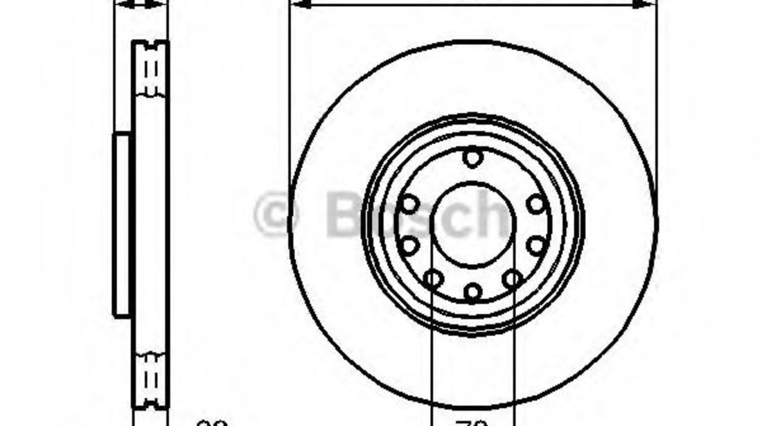 Disc frana OPEL VECTRA C Combi (2003 - 2016) BOSCH 0 986 479 076 piesa NOUA