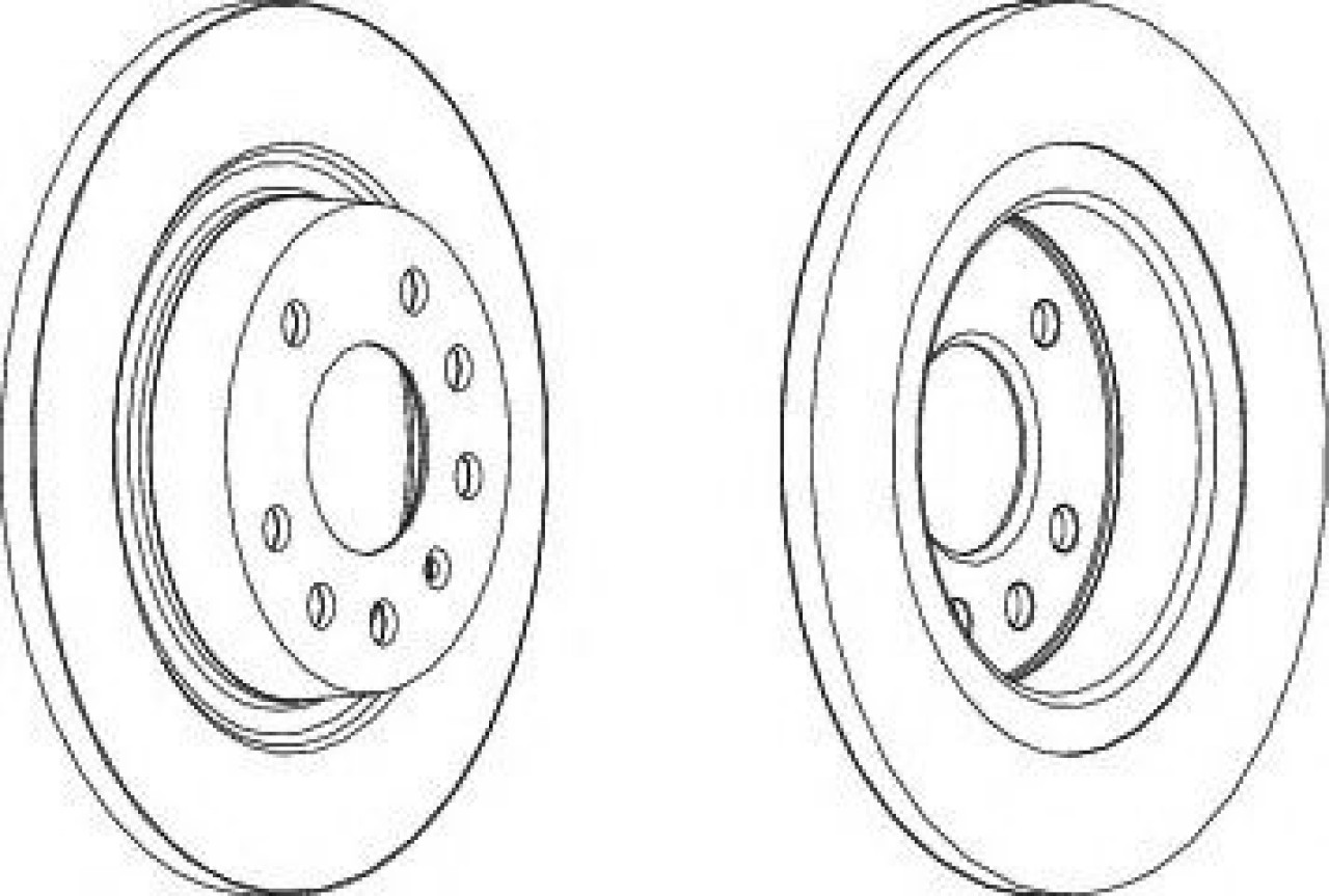 Disc frana OPEL VECTRA C Combi (2003 - 2016) FERODO DDF1288C piesa NOUA