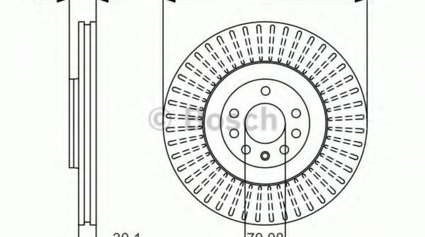 Disc frana OPEL VECTRA C GTS (2002 - 2016) BOSCH 0 986 479 A24 piesa NOUA