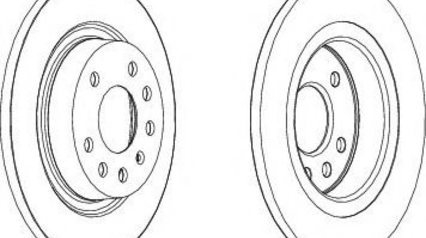 Disc frana OPEL VECTRA C GTS (2002 - 2016) FERODO DDF1288C piesa NOUA