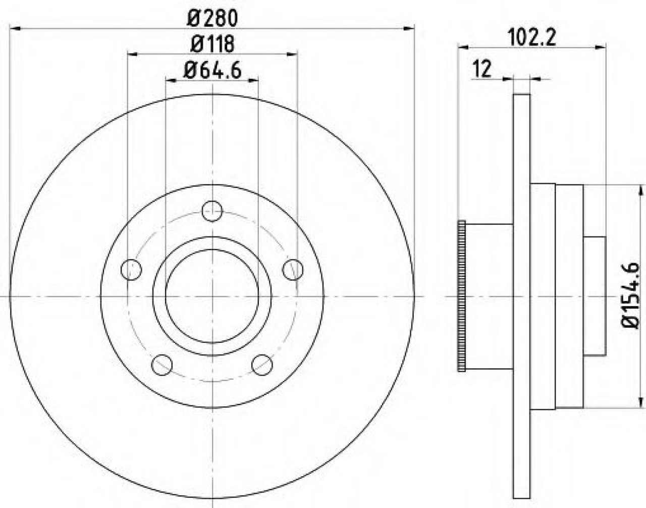 Disc frana OPEL VIVARO platou / sasiu (E7) (2006 - 2014) TEXTAR 92153703 piesa NOUA