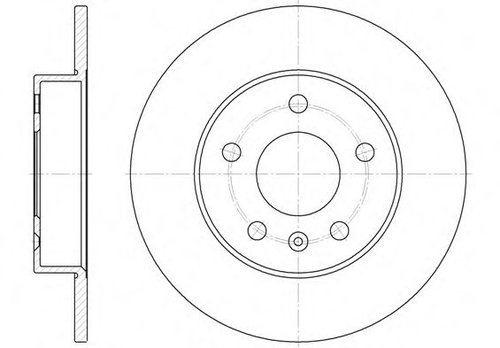 Disc frana OPEL ZAFIRA A (F75) (1999 - 2005) REMSA 6578.00 piesa NOUA