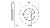 Disc frana Opel ZAFIRA B (A05) 2005-2016 #3 098647...