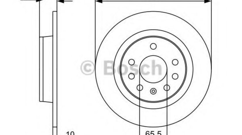 Disc frana OPEL ZAFIRA B (A05) (2005 - 2016) BOSCH 0 986 479 515 piesa NOUA